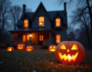 Halloween Jack-o'-lantern.