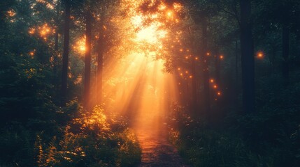 Fototapeta premium Mystical Forest Path