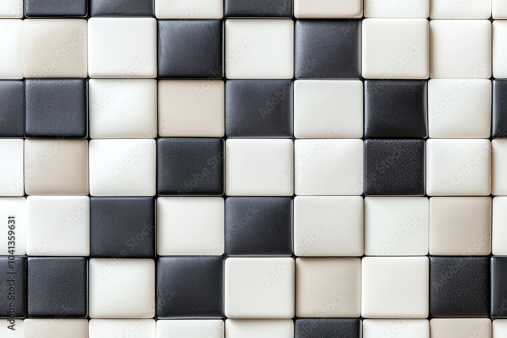 Aufkleber exploring the visual impact of a black and white checkerboard pattern a study in contrast and design