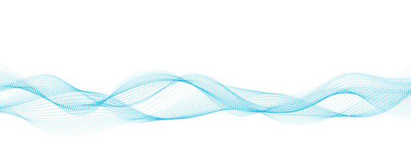 Abstract background with green wavy lines. Vector illustration