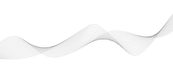 Abstract background with green wavy lines. Vector illustration