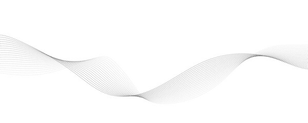 Abstract background with green wavy lines. Vector illustration