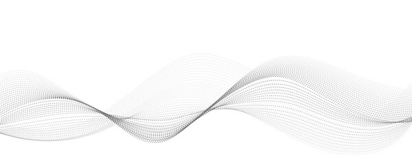 Abstract background with green wavy lines. Vector illustration