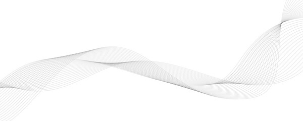 Abstract background with green wavy lines. Vector illustration