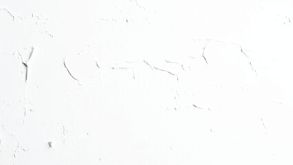 White Grunge Wall Background. White Old Sponge Texture Background. Destroyed Plastered Brick Wall, Grunge white wall with peeling paint, close-up background photo texture.