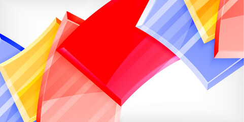 Vector abstract color geometric shapes. Illustration For Wallpaper, Banner, Background, Card, Book Illustration, landing page