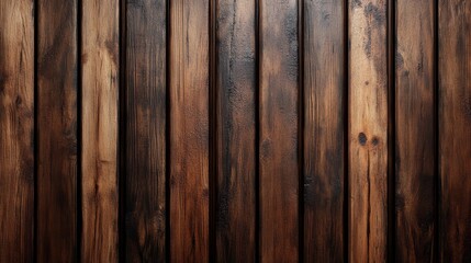 Fototapeta premium Wooden wall background with vertical slats, texture of natural wood paneling for interior design or backdrop, furniture, home decore