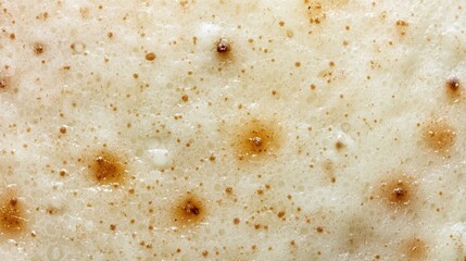 Close-Up of Crisp Bread Surface with Textures and Patterns