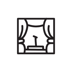 Theater line icons