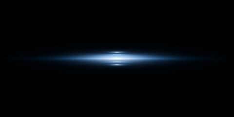 Blue glare star rays light effect, vector glowing light flashes, twinkle, vector illustration.