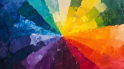 Fototapeta premium Abstract Colorful Swirls of Oil Paint