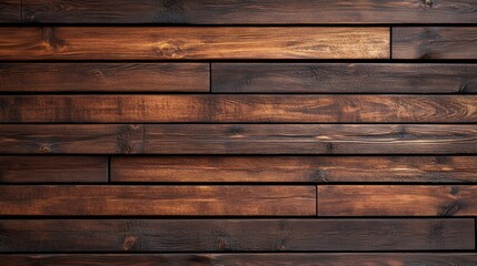 Wooden wall background with horizontal slats, texture of natural wood paneling for interior design or backdrop, furniture, home decore