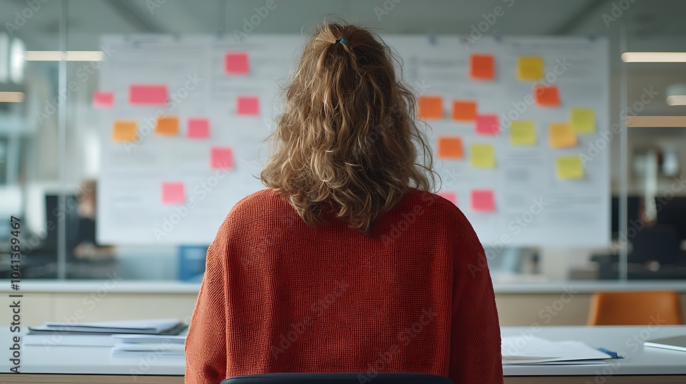 Aufkleber exploring innovative ideas in a collaborative workspace the role of visual planning and team dynamic