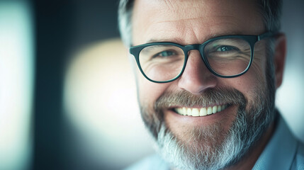 Man in Glasses Navigating Corporate Restructuring