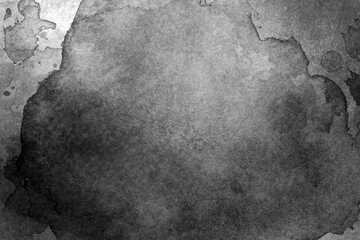 Grey abstract background in watercolor