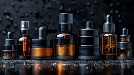 Assortment of cosmetic products and Beauty products collection