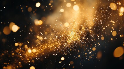 Obraz premium Golden Sparkle Background for Creative Projects