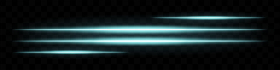 Blue glowing light streaks. Horizontal beams, abstract, bright lines, radiant, luminous, futuristic, shine, dynamic motion, optical flare, energy, neon, glow effect.