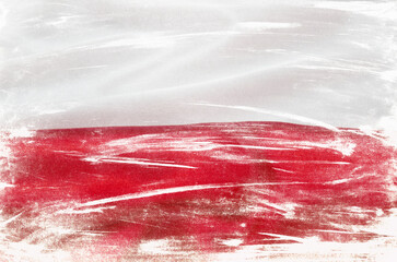 Rtro Flag of Poland background texture