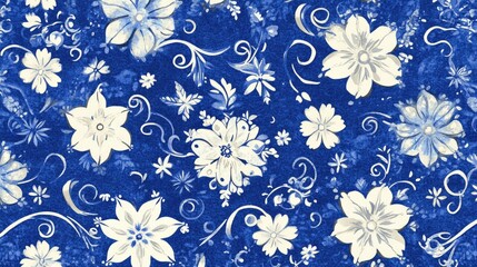 Abstract blue watercolor pattern with gentle brushstrokes and swirling shapes in an ultra-wide background layout.