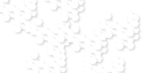 Background with hexagons . Abstract background with lines . white texture background . hexagon abstract background. Surface polygon pattern with glowing hexagon paper texture and futuristic business.