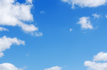 White cloud in the blue sky