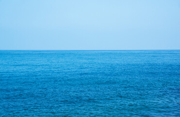 Beautiful sky and blue sea