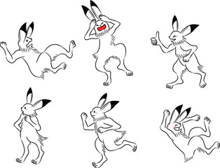 鳥獣戯画　6セット