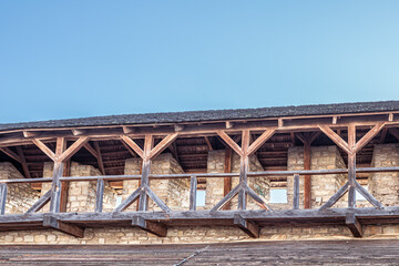 Fortress in Kamianets Podilskyi. Ukrainian history. Tourism in Ukraine. Historical buildings. Medieval castle. Inner courtyard of a fortified settlement. Landmarks of Ukraine. Seven Wonders of Ukraine