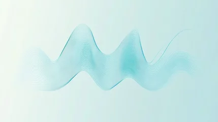 Fototapeten blue abstract digital waves in motion © Sabina Mamedova