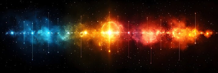 Astrological Zodiac Signs in Harmonious Cosmic Alignment Across the Infinite Expanse of the...