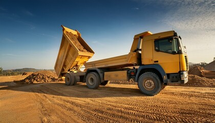 Obraz premium Working vehicles drive the heartbeat of industries. 
