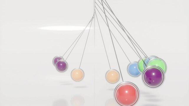 Pendulum ball Loop 3D animation