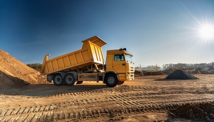 Obraz premium Working vehicles are vital for urban infrastructure. 