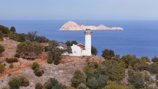 Gelidonya Lighthouse, located in the Kumluca district of Antalya, is known as the most important lighthouse of the Mediterranean.