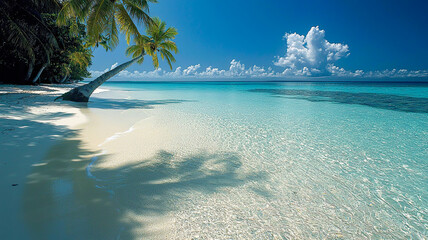 Ein tropischer Strand auf einer Insel