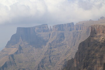 Amphitheatre view in Royal Natal National Park, Drakensberg, South Africa