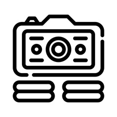 Icon Camera With Style Outline