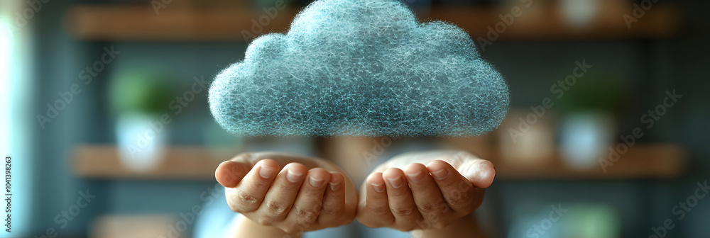 Poster cloud-based platforms amplifying the communication industry for seamless teamwork and productivity i