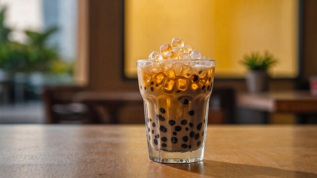 Milk tea with babo
