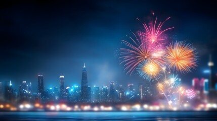 City fireworks display