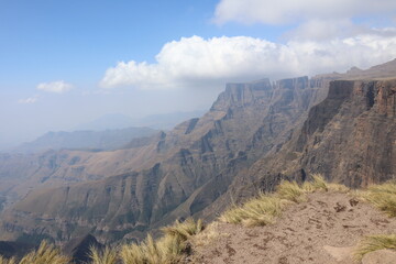 Amphitheatre view in Royal Natal National Park, Drakensberg, South Africa