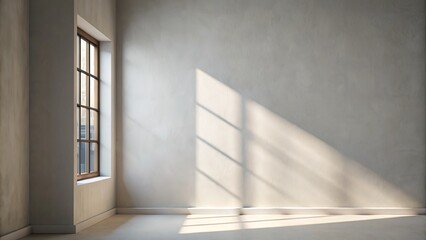 Obraz premium Minimalist Wall and Window Photography: Capturing the Beauty of Simplicity in Architectural Design, Interior Spaces, Natural Light, and Modern Aesthetics