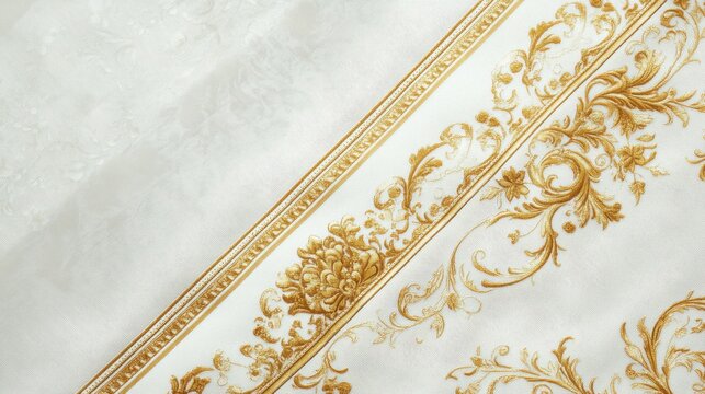 Elegant Classic White Background with Intricate Design