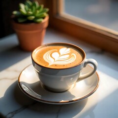 Tasty And Delicious Cup Of Coffee