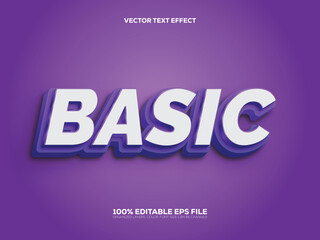 Basic 3d Style Editable Text Effect.