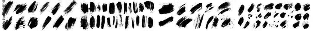 Aufkleber this set is a mixture of ink and grunge elements (splash, brush, stencil, brush stroke, stains, spat