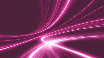 Luminous pink lines of speed light glowing effect  abstract motion lines png format light trail wave fire path trace line car lights optic fiber and incandescence curve twirl glitters png