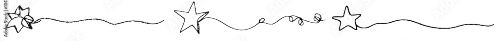 Poster icon of a star in continuous outline. modern one-line star icon on a modern background.