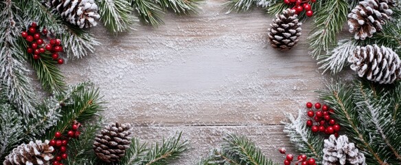 The Festive Pinecone Winter Frame